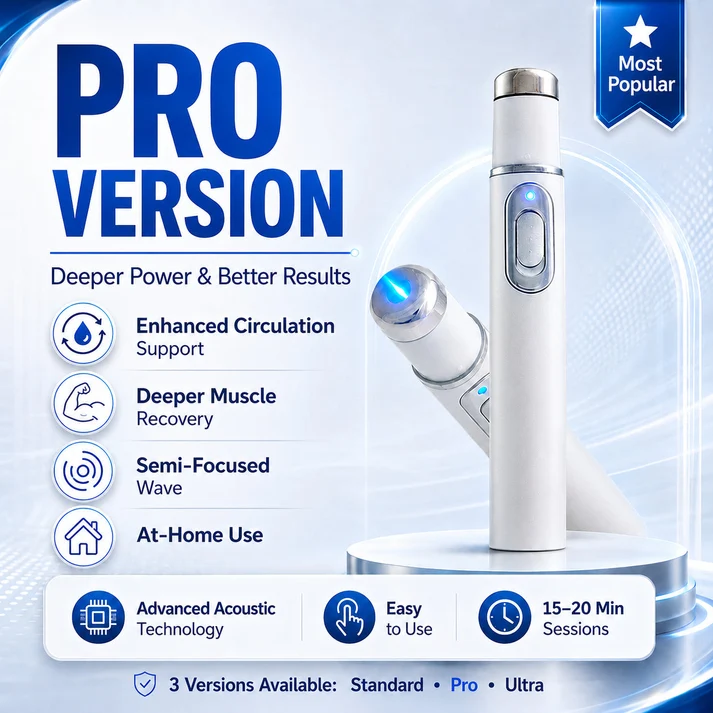 Advanced Acoustic Shockwave Therapy restores penile tissue health to enhance rise rigidity, stamina, and male performance confidence, relieving muscle pain, joint stiffness, tendon discomfort📈