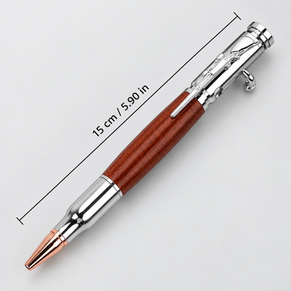 🖊100% Handmade Bolt Action Wooden Bullet casing pen | Crafted From Real Wood & Bullet Casing