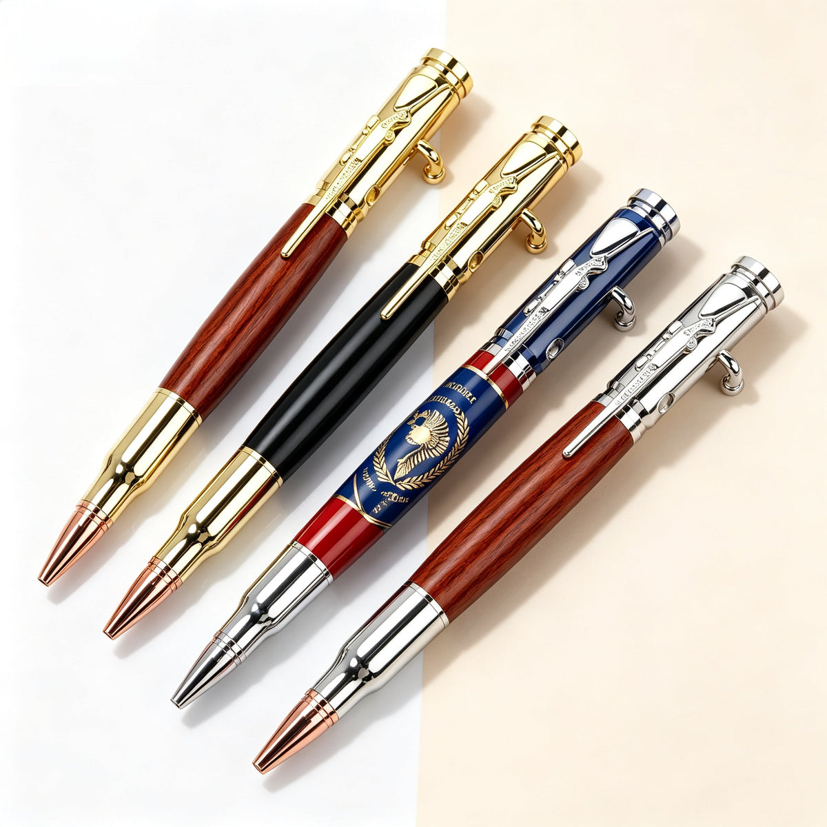 🖊100% Handmade Bolt Action Wooden Bullet casing pen | Crafted From Real Wood & Bullet Casing